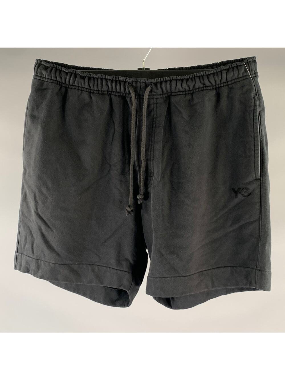 Y-3 Size L Black Polyester Blend Sweat Shorts